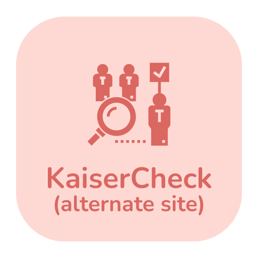 Kaisercheck alternate site